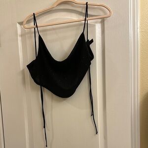 Windsor Black Crop Top